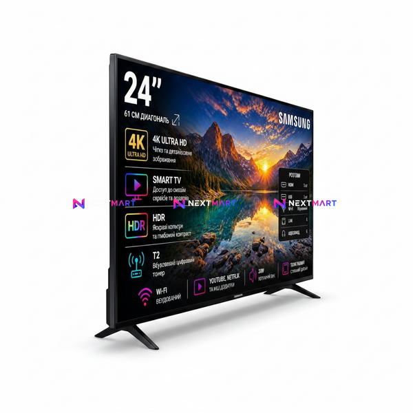 Samsung 24&rdquo; (60 см) Smart TV Wi-Fi T2 - телевизор Самсунг 24 дюйма 2400064 фото